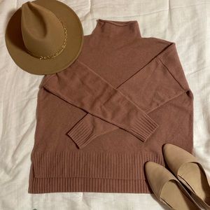 Madewell hundred percent responsible cashmere small sweater salmon ✨🥾⛺️